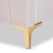 Baxton Studio Nami Modern Glam and Luxe Light Pink Velvet Fabric and Gold Finished Full Size Platform Bed 174-11184-Zoro - alternate 9